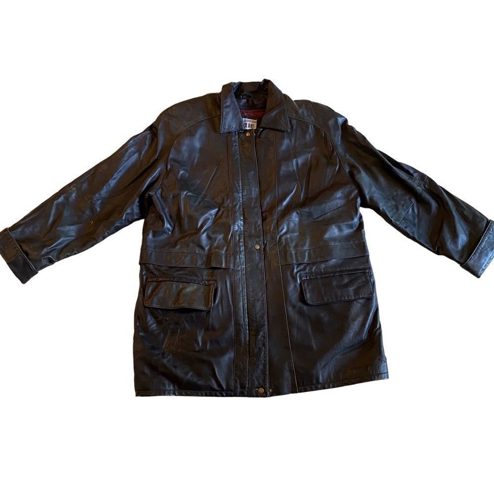 EUC Laurence Roy Leather Jacket with Removable Quilted Lining